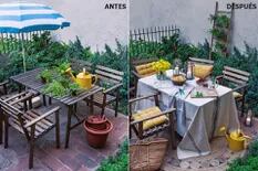 Antes y después: con pocos detalles, un patio cambia por completo