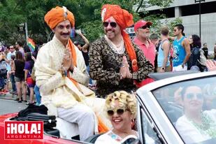 Junio de 2016. Su Alteza Real el príncipe Manvendra Sinhg Gohil participa en la fiesta del orgullo gay en California.