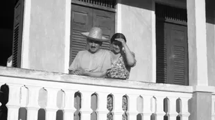 Una pareja de refugiados judíos en Sosúa (Crédito: Archivo General de la Nación)