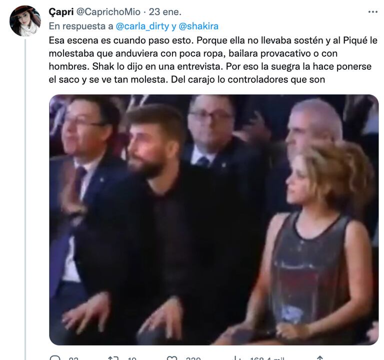 La opinión de los usuarios por el video de la mamá de Piqué y Shakira