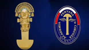 El tumi fue adoptado por la Academia Peruana de Cirugía como su emblema