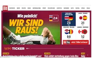 tapas de diarios de alemania que quedo fuera del Mundial Qatar 2022
