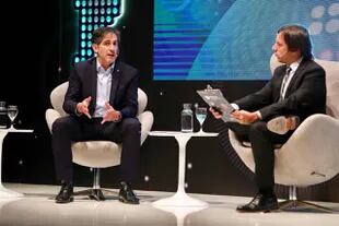 Juan Pablo Trípodi, presidente de la Agencia Argentina de Inversiones, en diálogo con José Del Rio, secretario general de Redacción de LA NACION