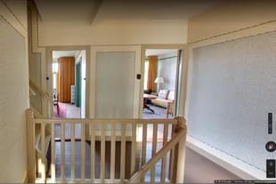 Interior de la casa donde vivió la familia Frank que desde hoy se puede "recorrer" en Google
