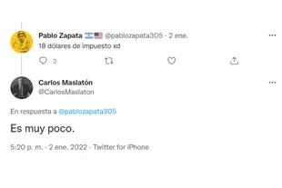 Maslatón mostró el ticket de una comida en Miami y Twitter estalló en preguntas y comentarios 