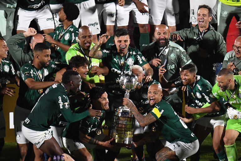 Gustavo Gómez y Felipe Melo levantan la Copa Libertadores en el Centenario