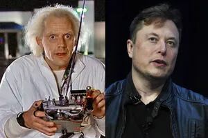 Christopher Lloyd se subió al DeLorean y le dedicó una sorpresiva broma a Elon Musk