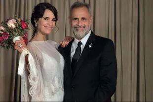 Romina Pereiro y Jorge Rial comenzaron su relación en 2017 cuando el conductor la vio en un programa de televisión y quedó flechado