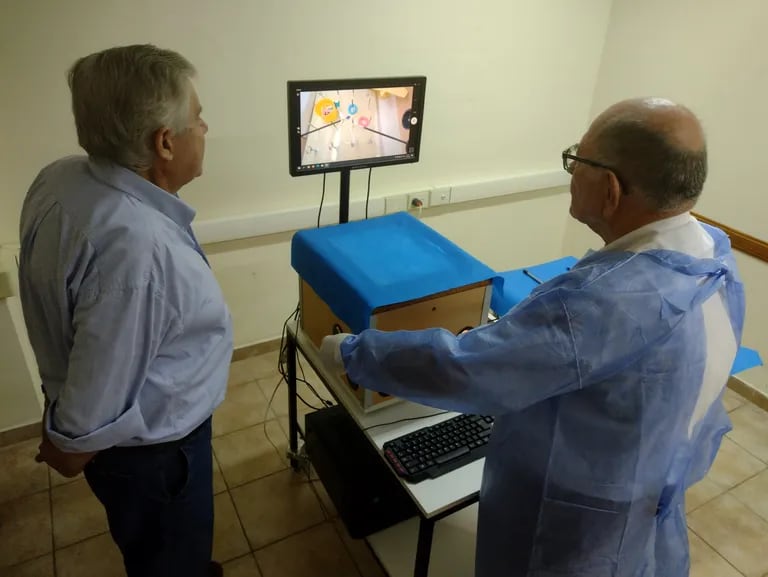low cost.  They are designing an ingenious simulator to train advanced medical students in minimally invasive surgery