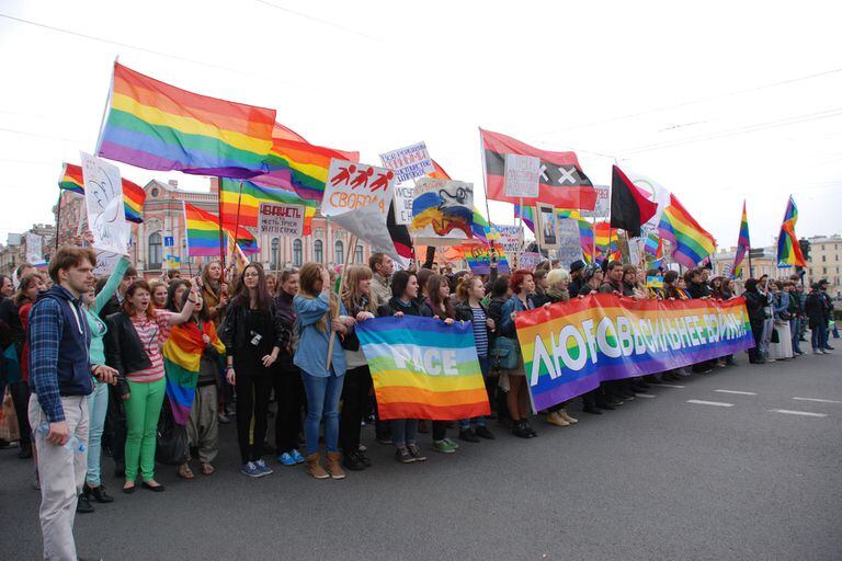 El movimiento LGBT en Rusia se hizo más visible en los últimos diez años