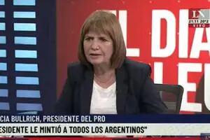 La respuesta de Patricia Bullrich a las críticas de Alberto Fernández