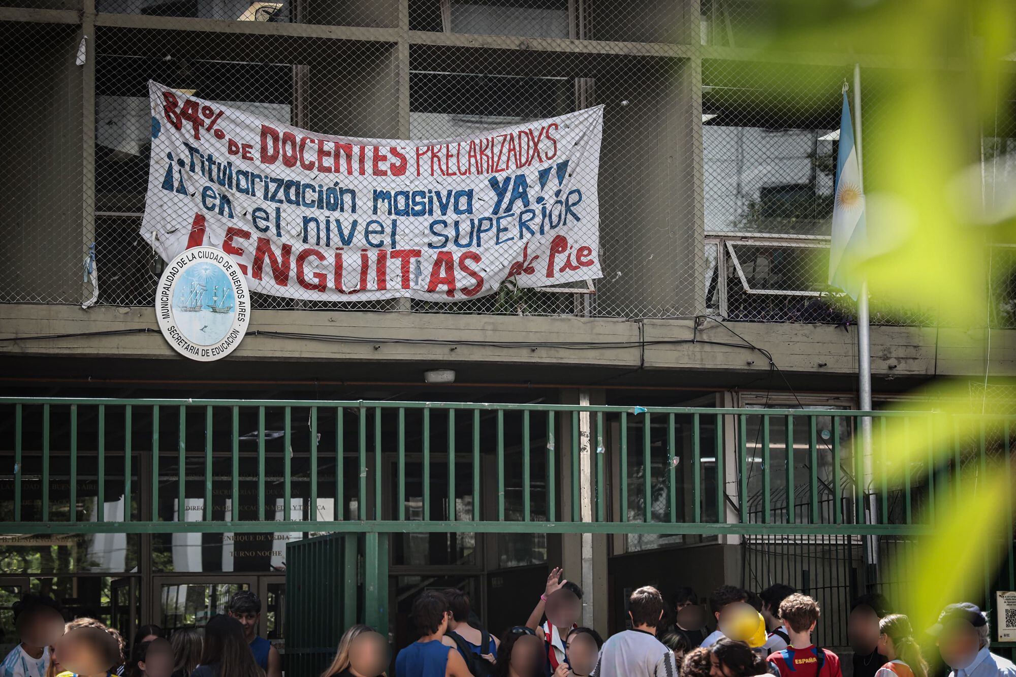 Escenas del paro docente esta semana en la ciudad de Buenos Aires