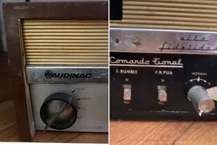 El amplificador y sintonizador marca Audinac con el que Walter Kutschmann escuchaba radio