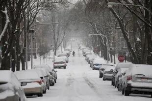 Chicago fue cubierta de nieve ayer