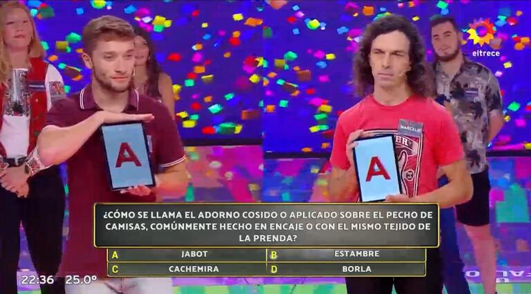 Marcelo y Agustín se enfrentaron en la final de Los 8 escalones del millón