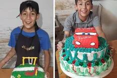 El pastelero de 10 años que superó un grave accidente y sorprende con sus tortas