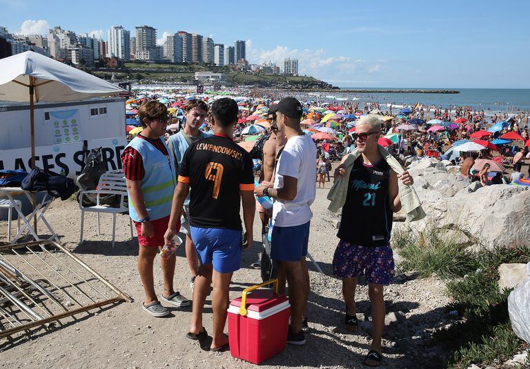 The beach was once again the best plan in Mar del Plata