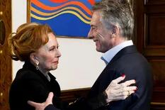 Mauricio Macri recibió a Pinky en la Casa Rosada