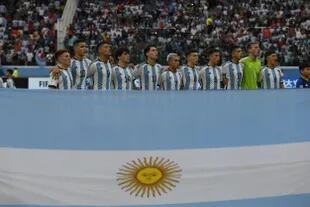 La formación de la selección argentina en el partido contra Guatemala en el Mundial Sub 20