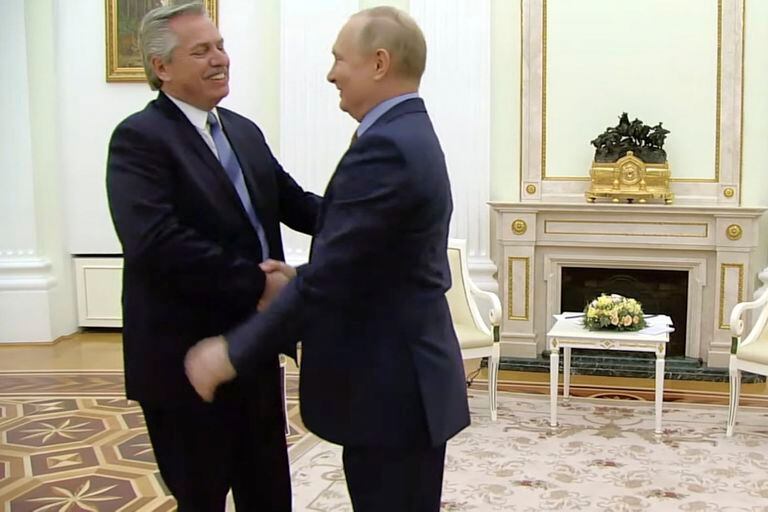 Alberto Fernández ya está reunido con Vladimir Putin en Moscú - LA NACION