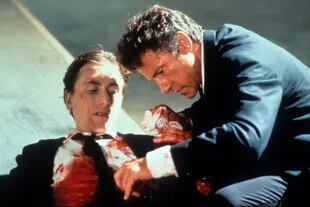 Tim Roth, que durante buena parte de la película se encuentra tirado en un charco de sangre, fue uno de los actores que más sufrió el rodaje.