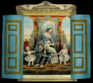 "Reina Victoria y príncipe Alberto en casa" (circa ¿1845?)