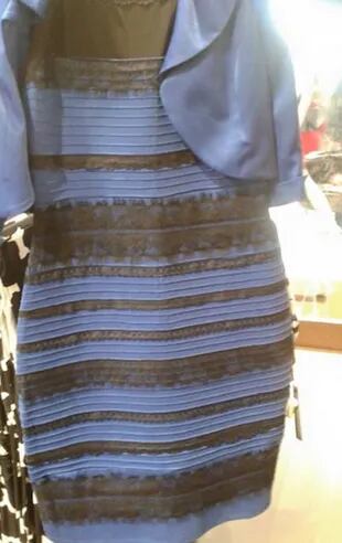 El vestido de la polémica. ¿De qué color lo ven?