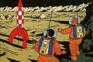 Tintín llegó a la Luna 15 años antes que Neil Armstrong