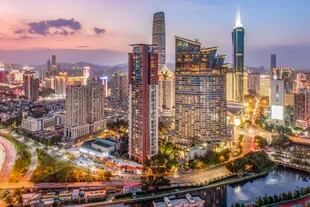 Una vista de Shenzhen, la tecnológica ciudad china