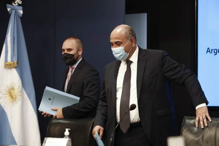 Guzmán y Manzur en conferencia de prensa