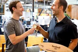 Mark Zuckerberg junto a Javier Oliván