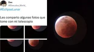 Algunos espectadores apreciaron el Eclipse Lunar desde sus telescopios
