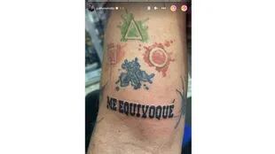 El exconcursante se tatuó una frase viral.