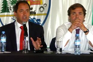 Daniel Scioli junto a su exjefe de gabinete Alberto Pérez
