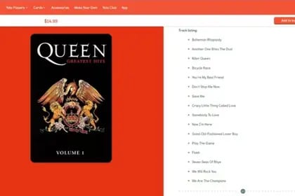 La plataforma retiró una canción de Queen (Captura Yoto)