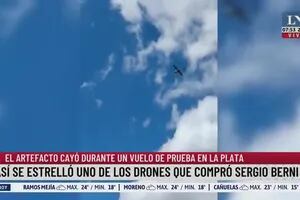 Así se estrelló uno de los drones que compró Sergio Berni