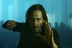 Keanu Reeves como Neo, en una de las escenas de la nueva película