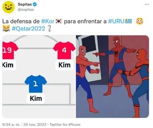 Los memes de Uruguay - Corea del Sur