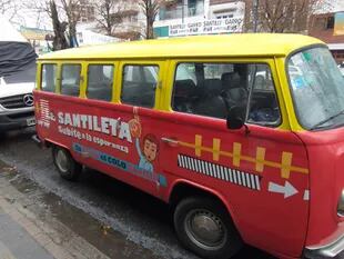 Santilleta, vehículo de campaña de Diego Santilli
