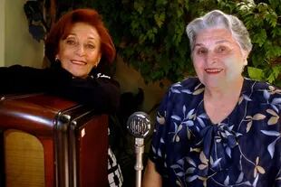 Hilda Bernard y Dora Ferreiro, dos de las mujeres que formaron parte de la historia del radioteatro