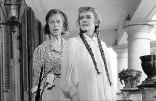 Charlotte (Bette David) y su criada Velma (Agnes Moorehead) viven en una mansión sureña que va a ser destruida por los nuevos tiempos.