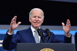 En la Casa Blanca, Joe Biden aseguró que "la inflación es su principal prioridad nacional". (Photo by Nicholas Kamm / AFP)
