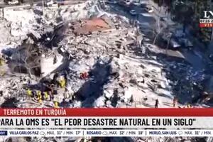 Para la OMS, el terremoto en Turquía y Siria es de los “peores desastres naturales del siglo”