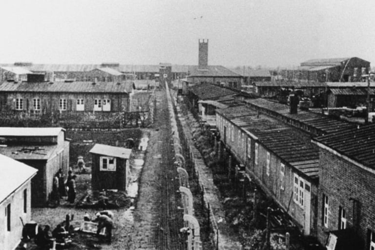 Una vista del campo de concentración de Neuengamme, el lugar donde estuvo como guardia de seguridad Berger en 1945