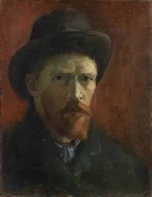 "Autorretrato con sombrero de fieltro" (1886-1887), Museo Van Gogh, Ámsterdam (Fundación Vincent van Gogh)
