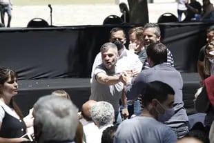 acto del presidente alberto fernandez y maximo Kirchner en san Vicente Presentación de nuevas autoridades partidarias