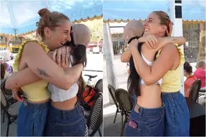 El emotivo video de Cande Molfese al sorprender a su hermana en España tras más de un año sin verse