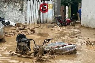 Esta foto difundida por el Ayuntamiento de Sao Sebastiao muestra los daños causados por las fuertes lluvias en ese municipio 