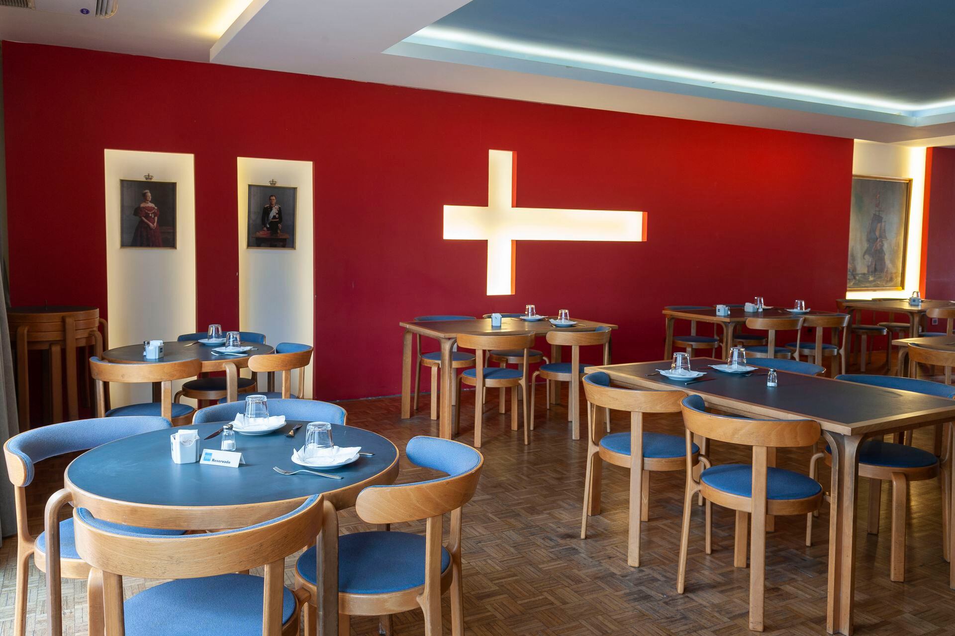 El restaurante del Club Danés, en Av. Leandro Alem 1074