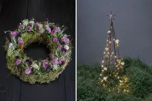 Cómo hacer arreglos florales y un árbol de Navidad con flores frescas